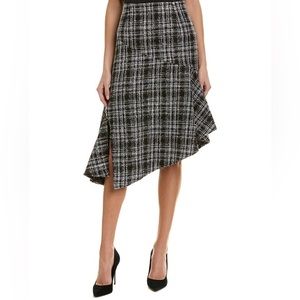 Gracia Tweed Knit Asymmetrical Skirt